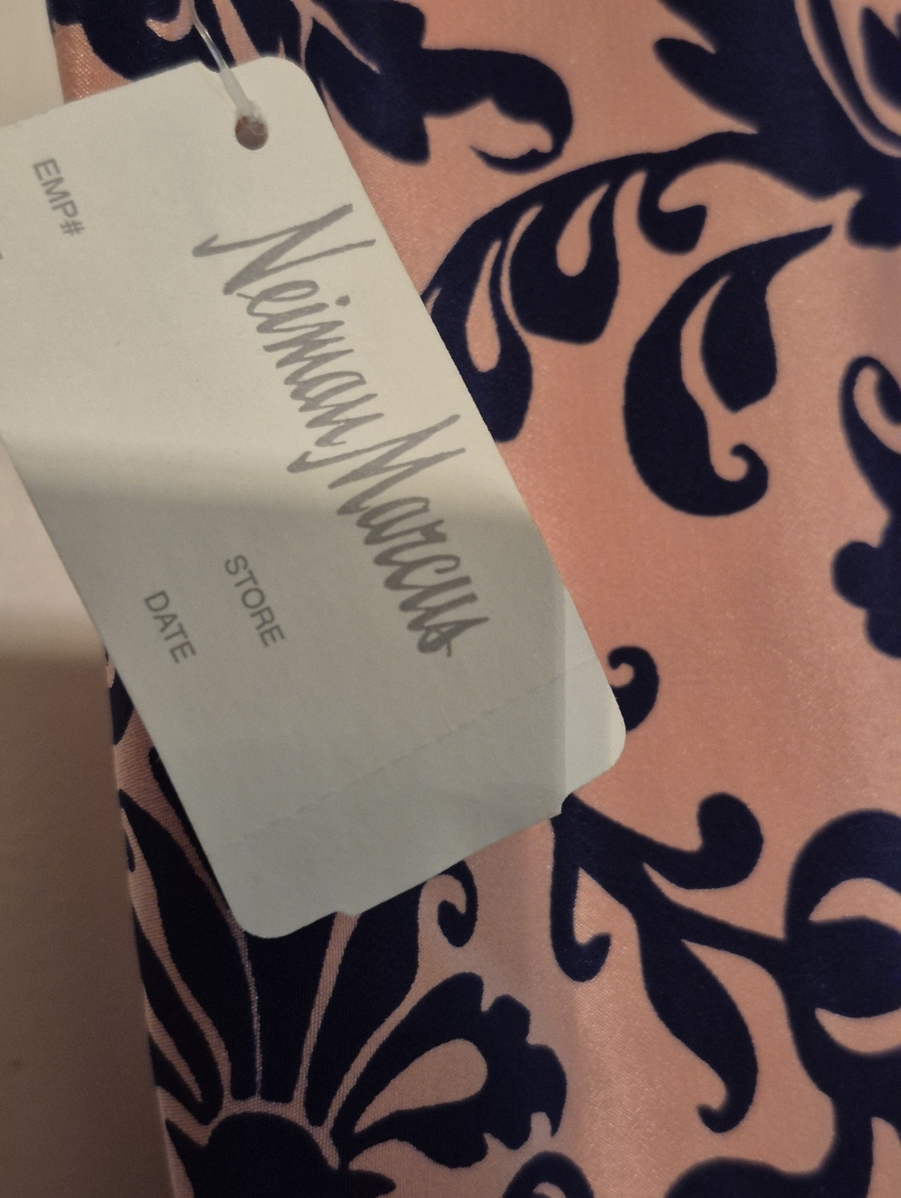 Amanda Uprichard NWT 100% Silk Pink/ Navy Sleeveless Mini Dress Medium - Picture 4 of 6